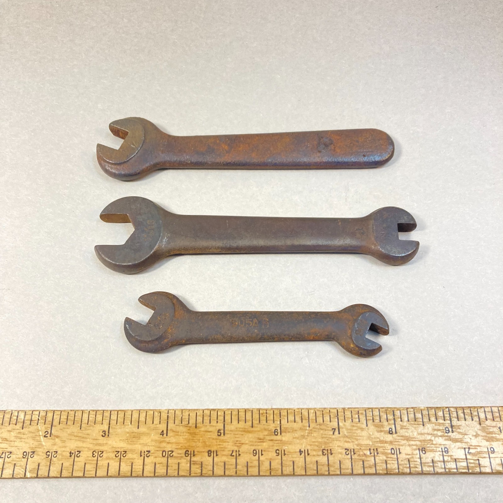 Machinist Wrench Lot 3 Pc Open-End Heavy-Duty w/1 Billings 1 Williams USA