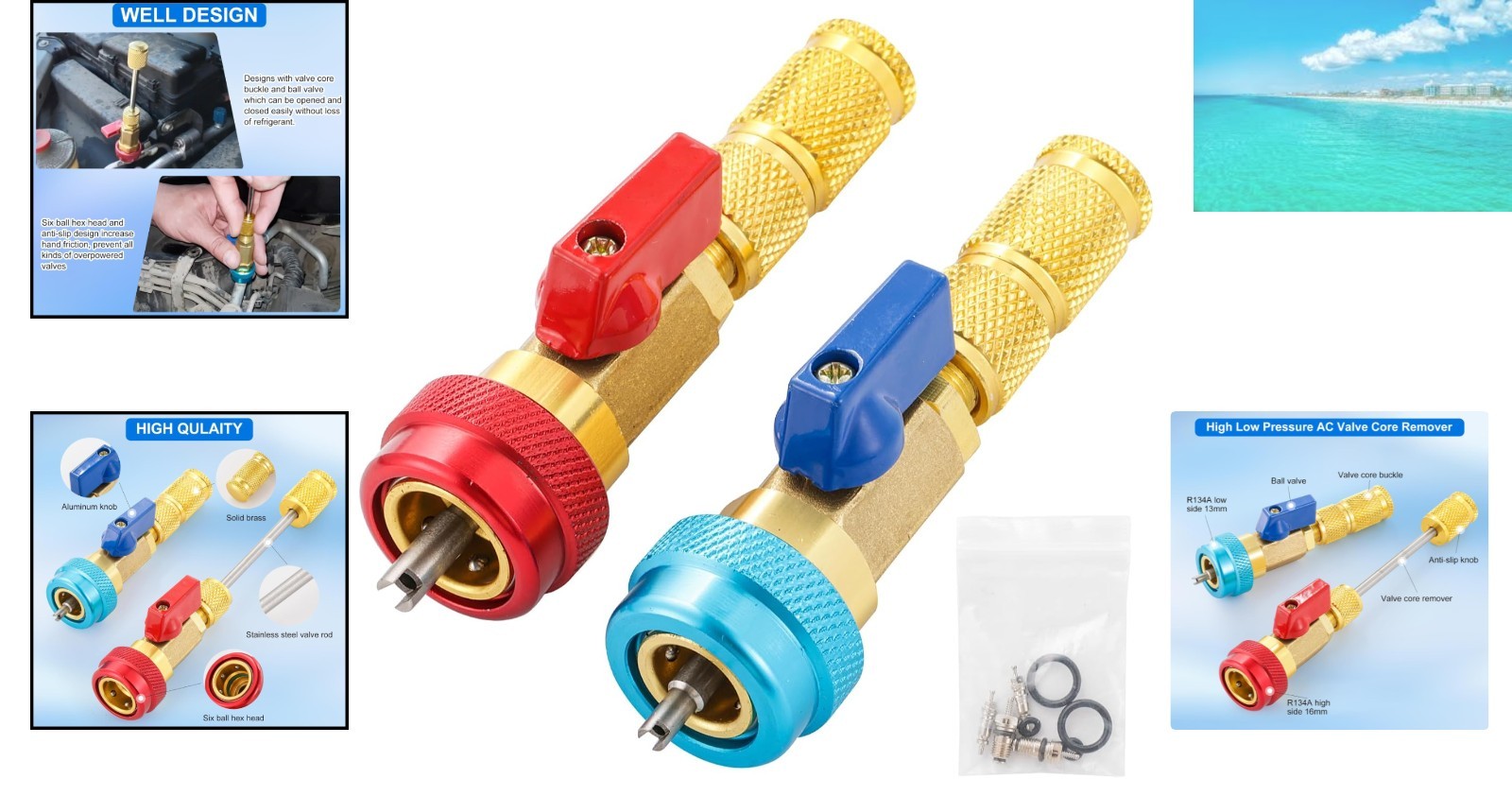 R134A R1234YF Valve Core Replacement Tool Set – Hassle-Free A/C Maintenance