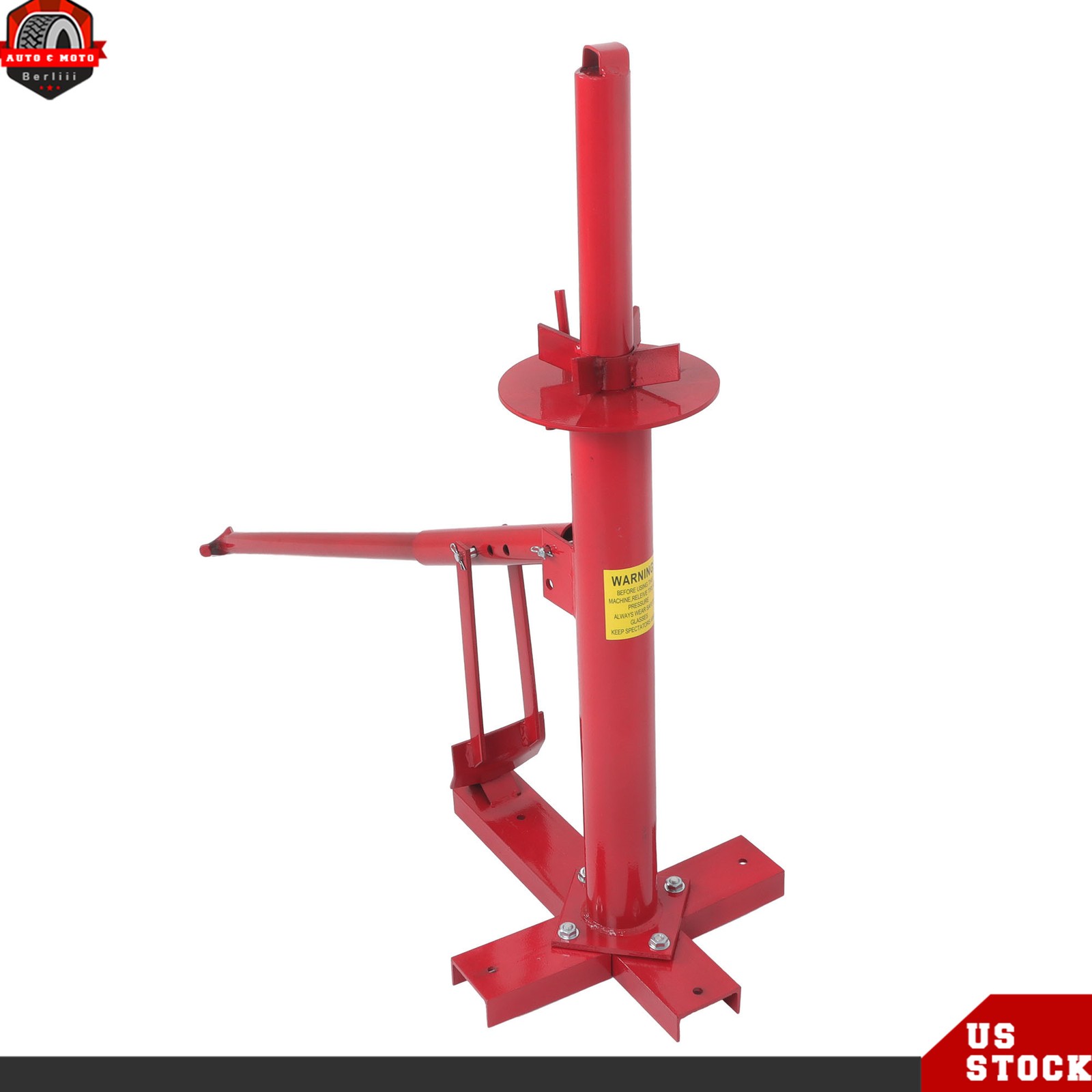 Portable Hand Bead Breaker Mounting Tool 8″ to 16″ Tires Manual Tire Changer Red