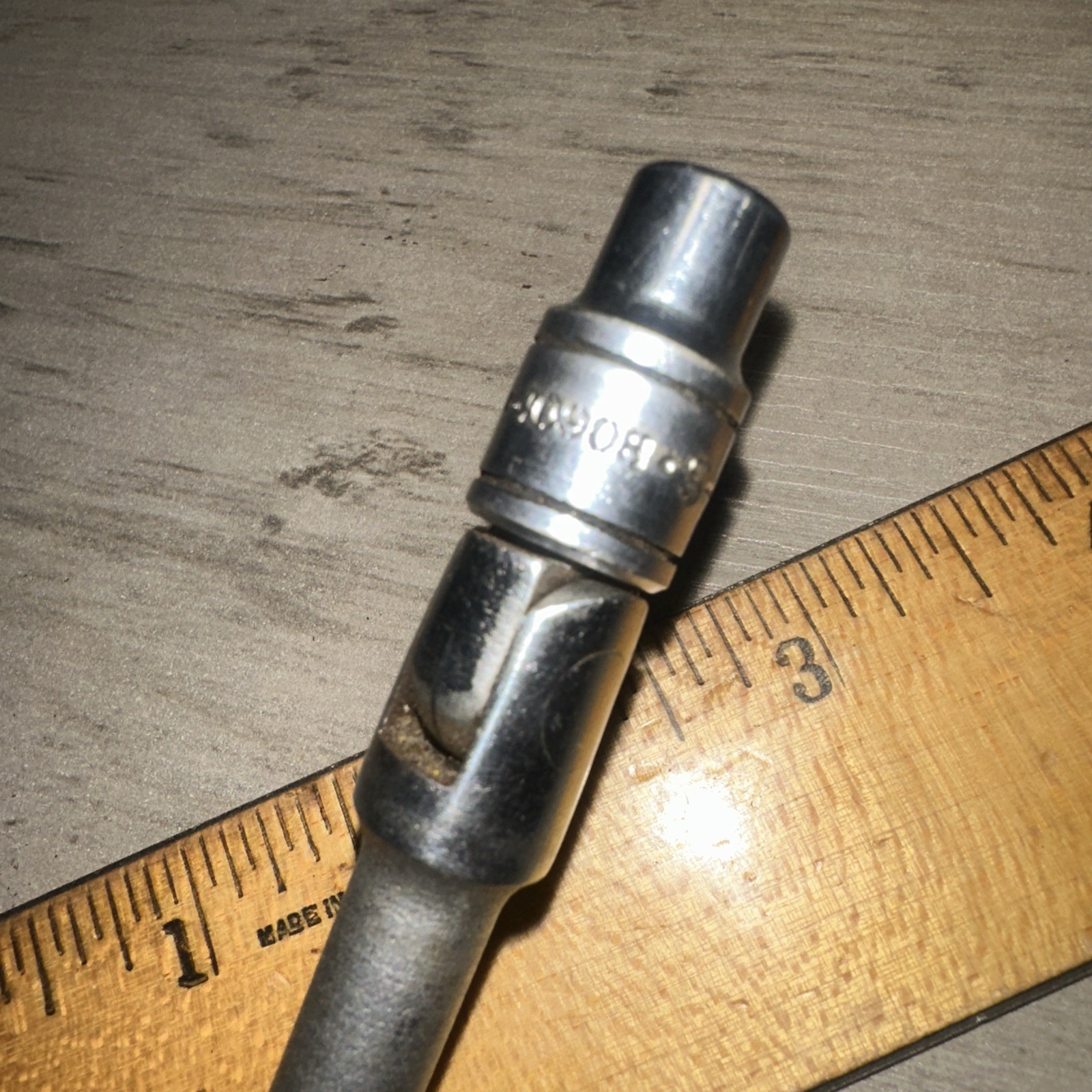 Vintage S-K SK Tools Flex Head Breaker Bar 40953 1/4” Diamond Logo & 1/4” Socket