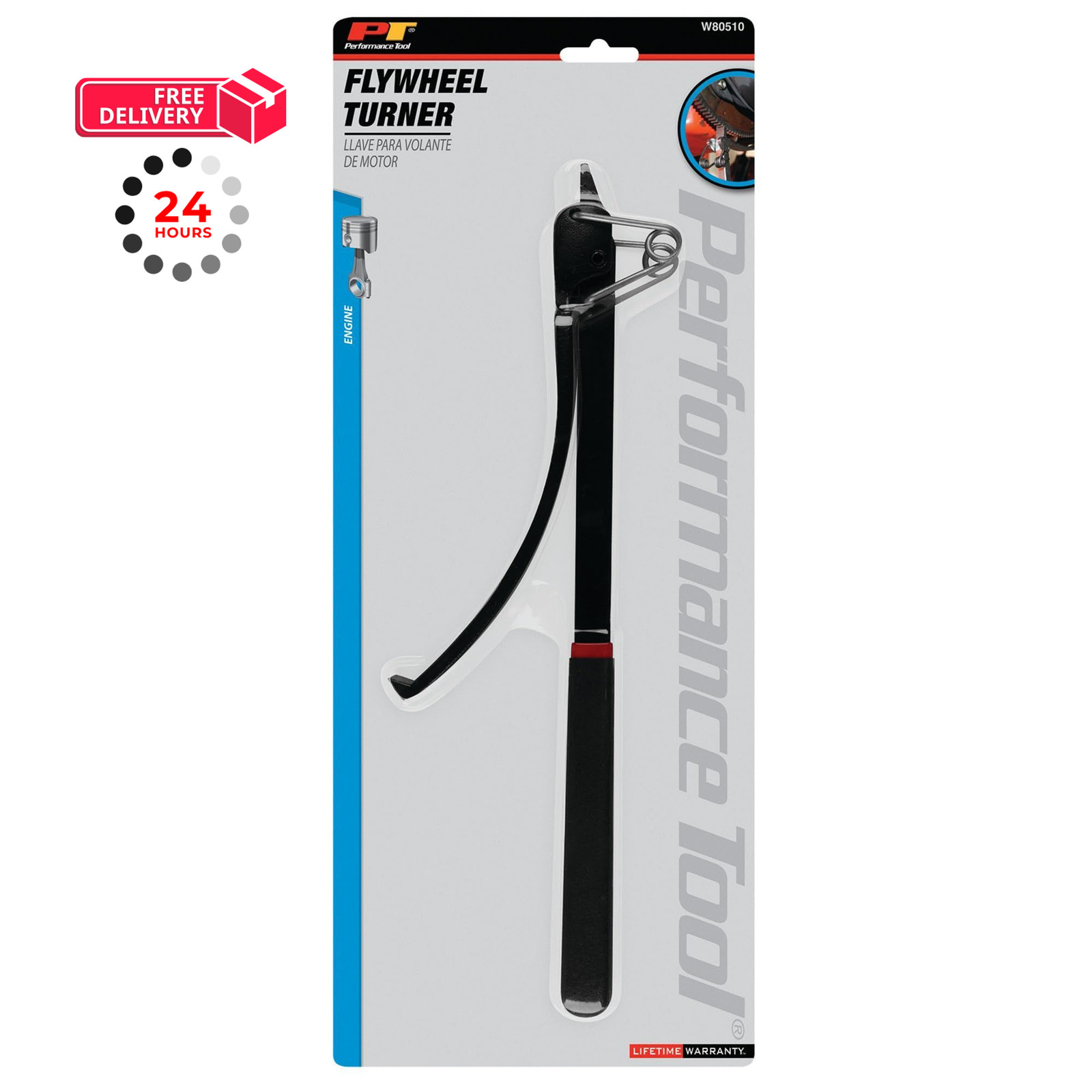 Performance Tool W80510 Flywheel Turner with Spring Turner, No Color