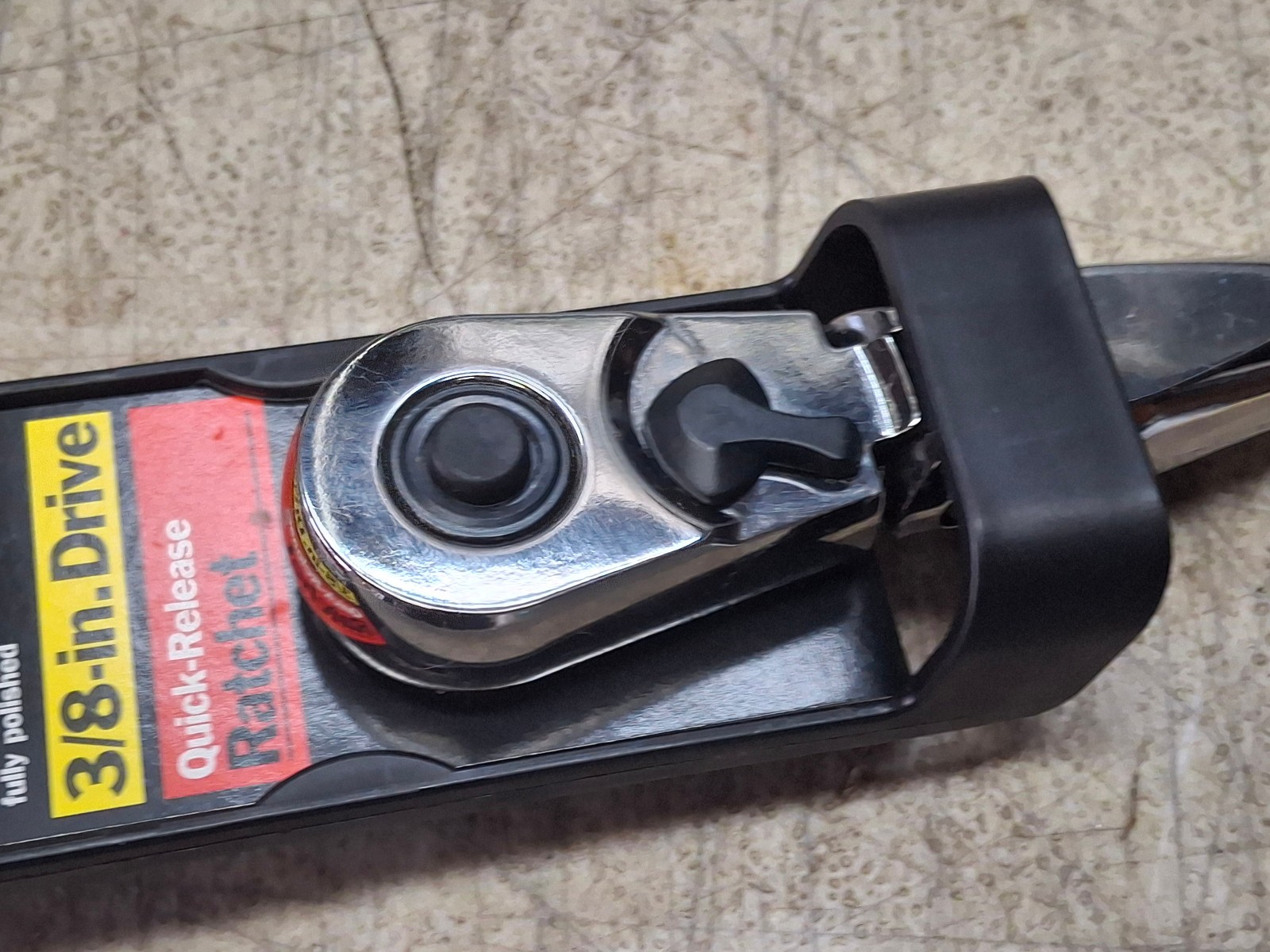 Sears Craftsman USA Nos 3/8” Drive Stubby Flex Head Ratchet 44834 Full Polished