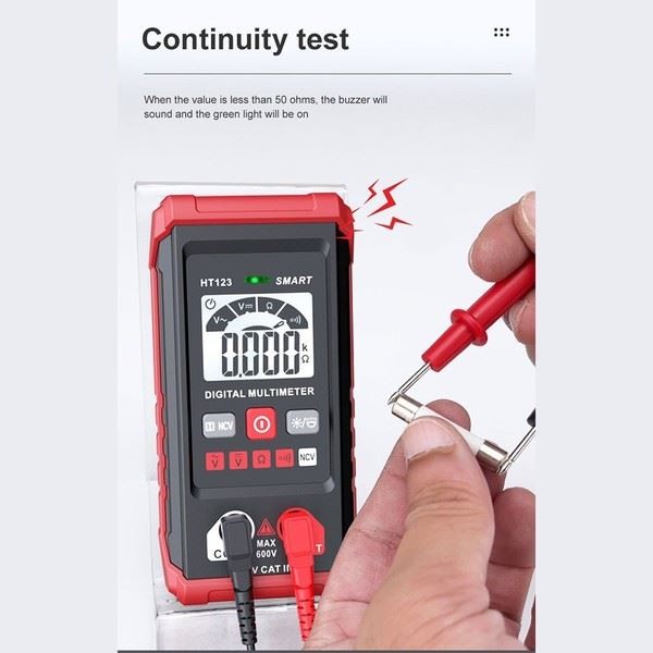 AC DC Multimeter with Backlight Portable Design for Home Improvement Projects