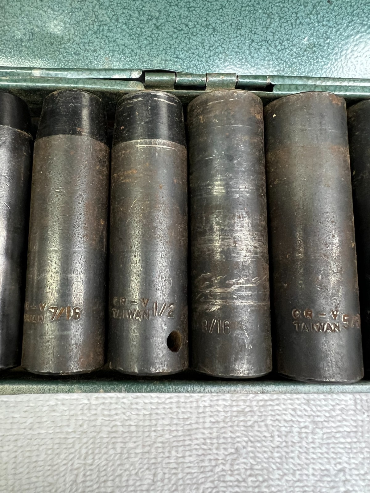 Sunex 1/2 inch Impact Set SAE 3/8-1 inch Deep Well sockets Lot of 10