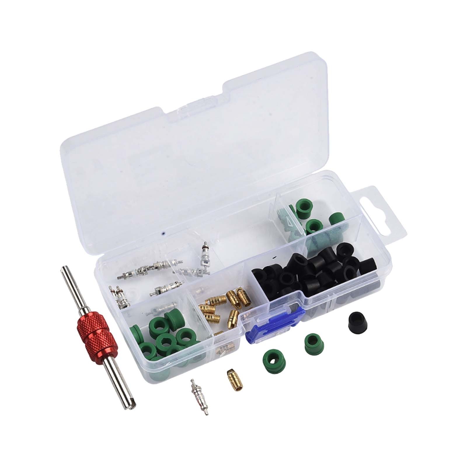 Efficient AC Repair Tool Set 71pcs Including Valve Cores and Accessories