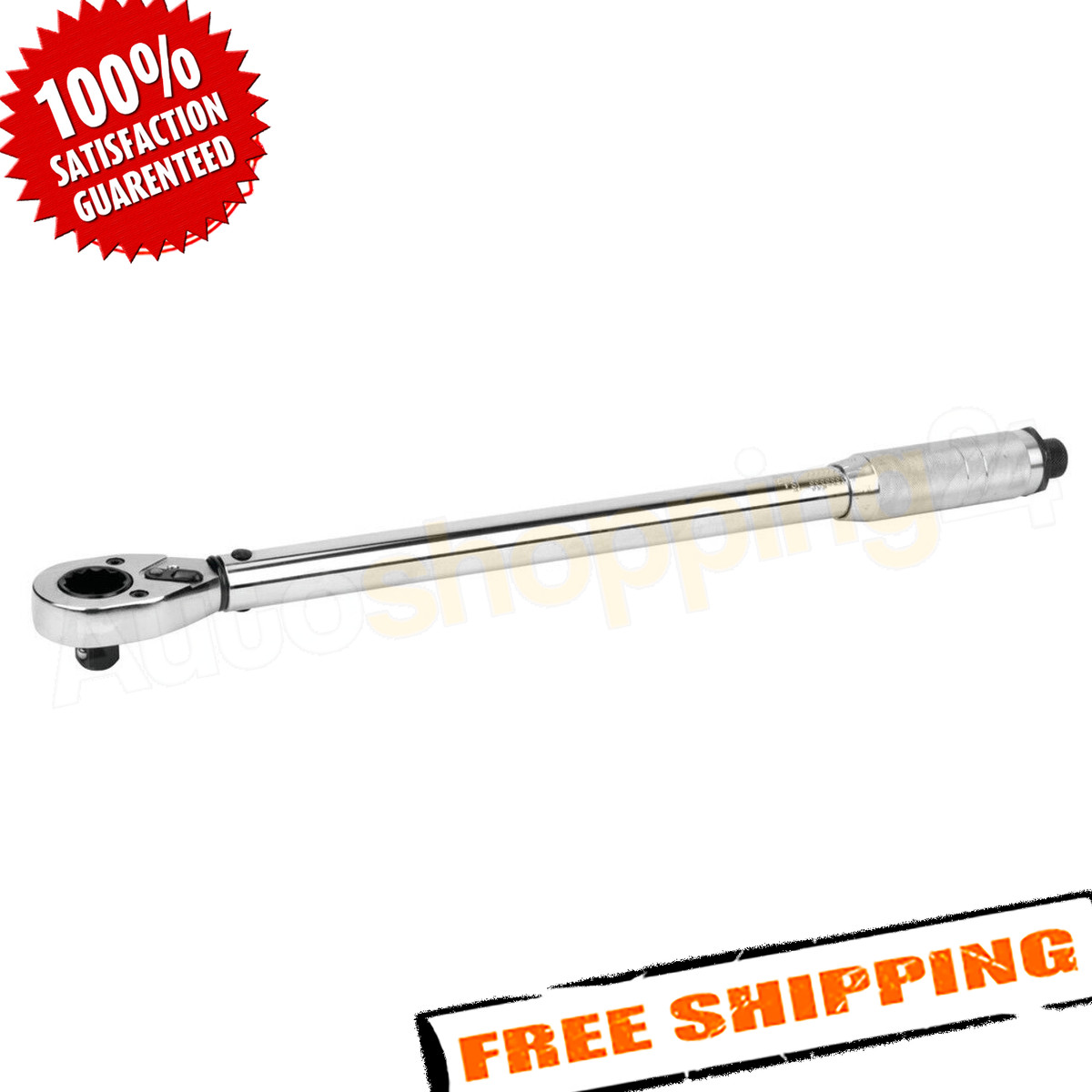 Performance Tool 1/2″ Drive SAE 10 to 150 ft-lb Adjustable Click Torque Wrench