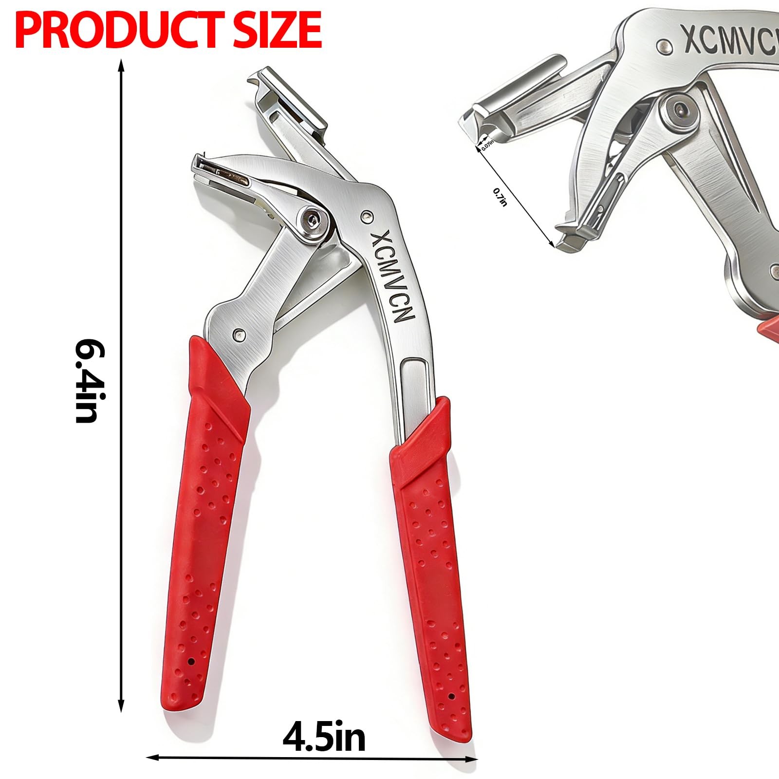 Car Clip Pliers, Spring-Loaded Panel Removal Pliers Tool, XXL, Red