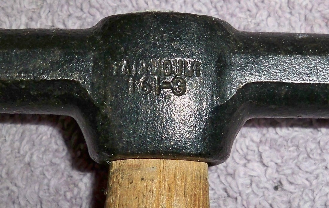 Vintage FAIRMOUNT 161G Round & Square Face Autobody Hammer / Sheet Metal Shaping