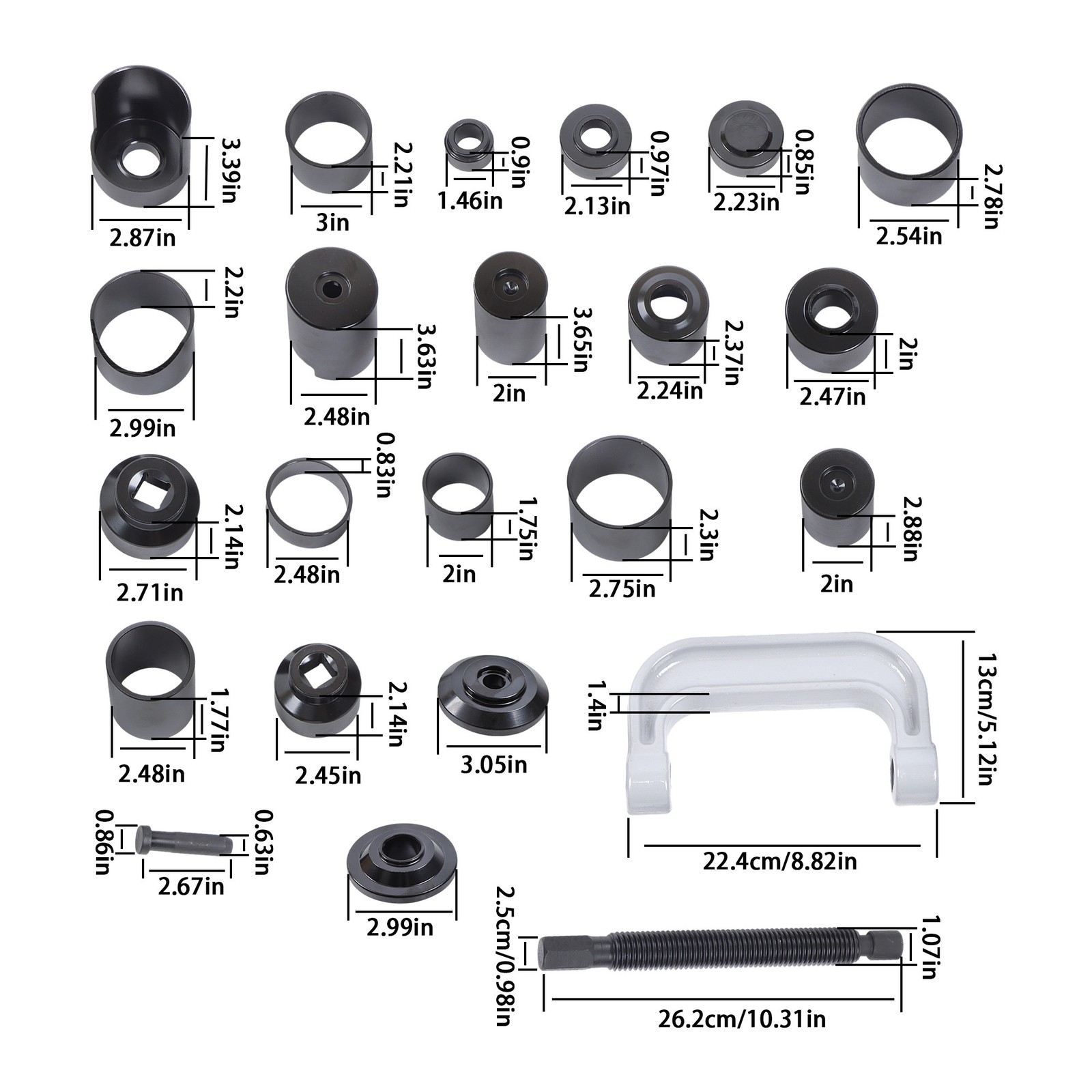 LABLT 23PCS Master Ball Joint Press Kit Ball Joint Press & U Joint Removal Kit
