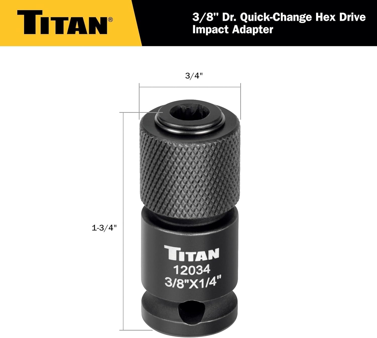 3/8″ to 1/4″ Quick Change Adapter – Durable Chrome Molybdenum Steel