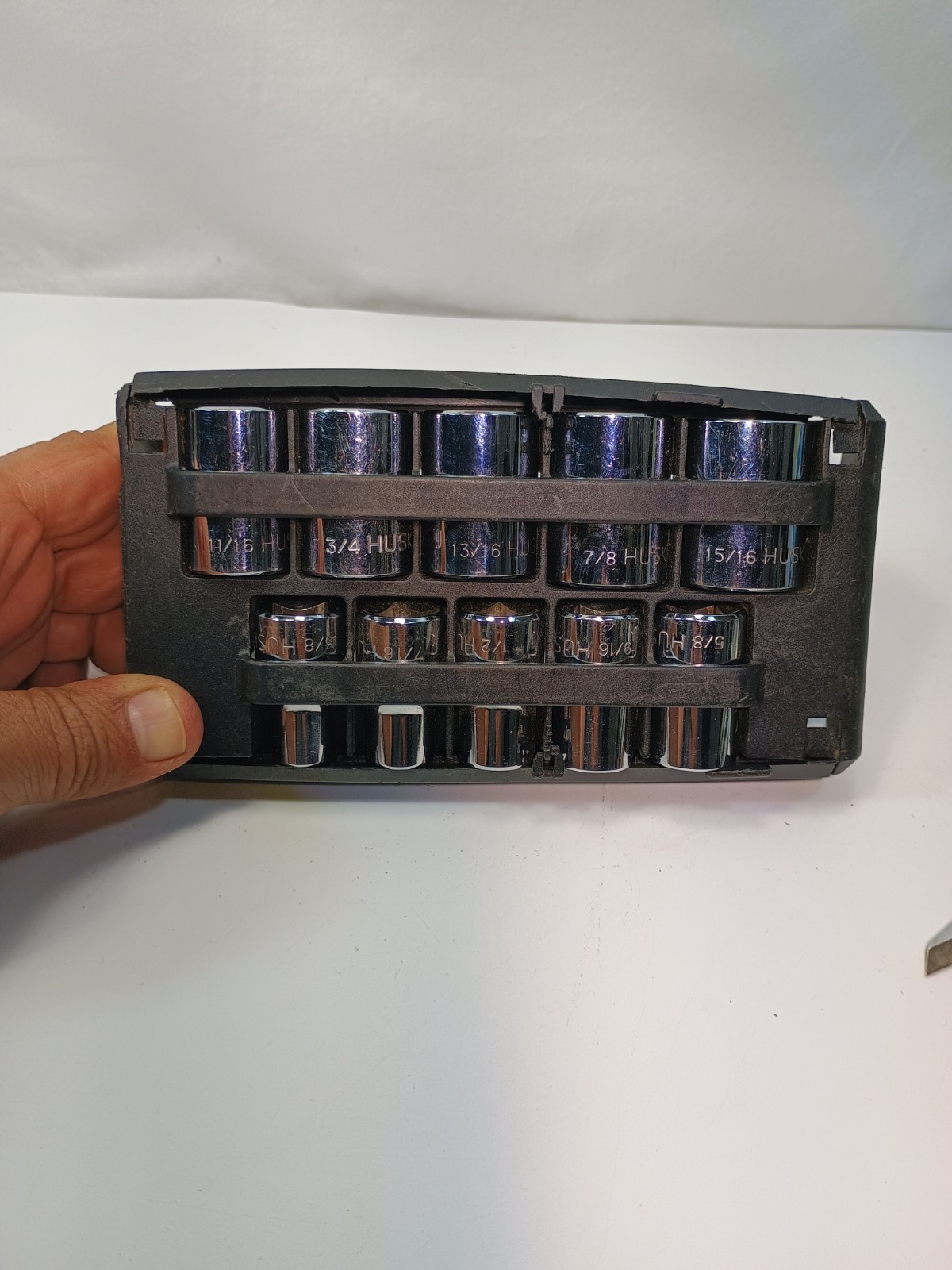 Husky 10 Piece Socket Set, 6 Point 1/2″ Drive