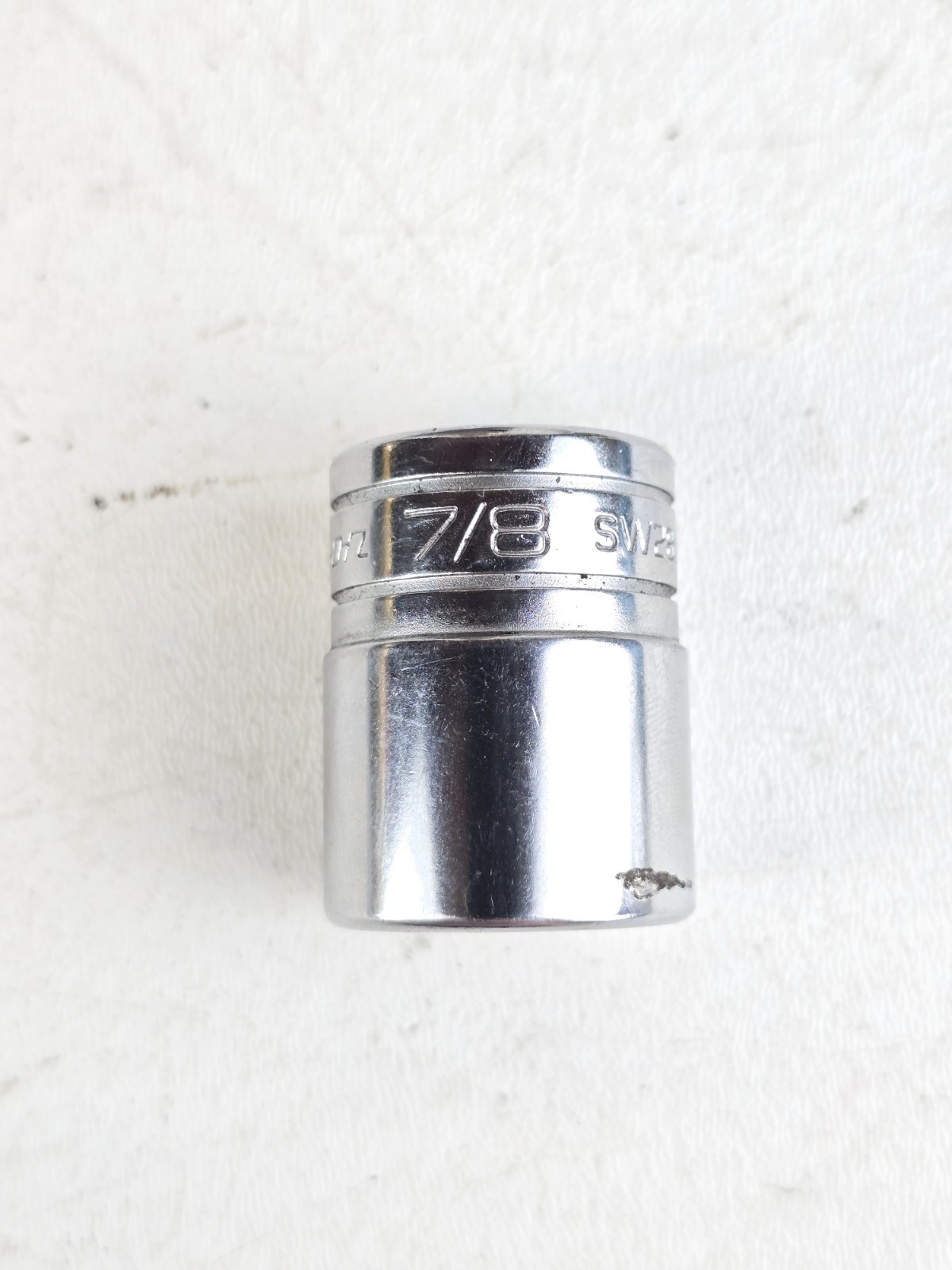 Snap On 7/8” Shallow Socket 1/2” Drive 12 Point SW281 Vintage USA Made