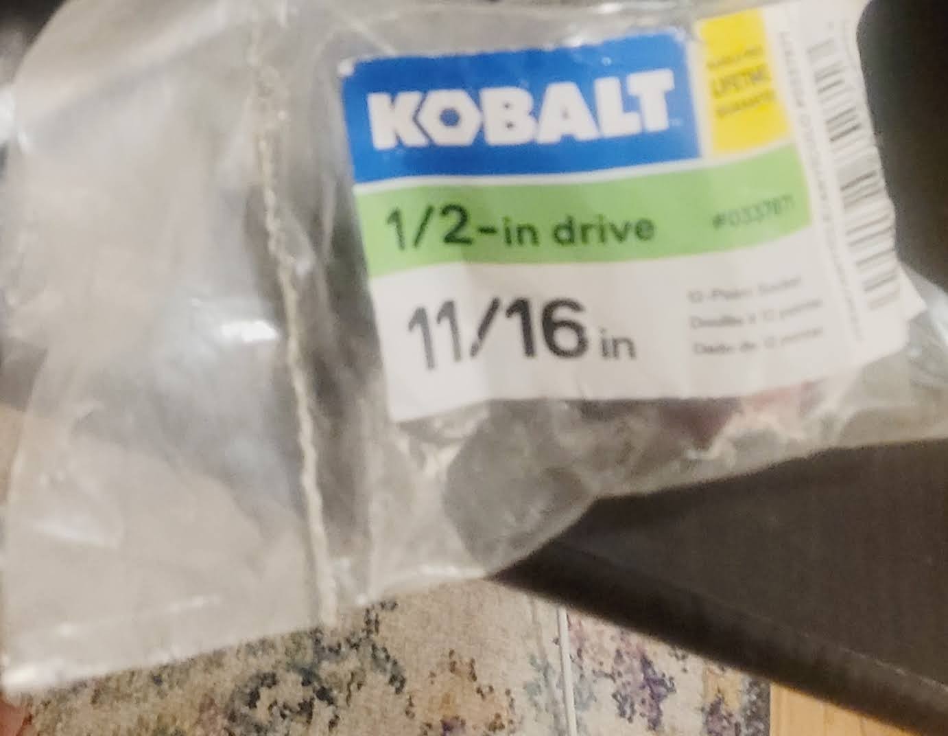 New Kobalt SAE 1/2″ Drive 12 Pt. Sockets Std Depth Multiple Sizes Available