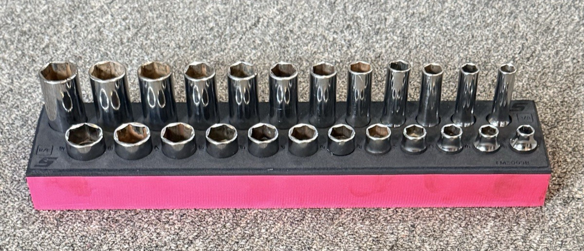 SNAP ON SFSM 19mm-8mm DEEP 19mm-7mm SHALLOW 24pc 3/8″ SOCKET SET