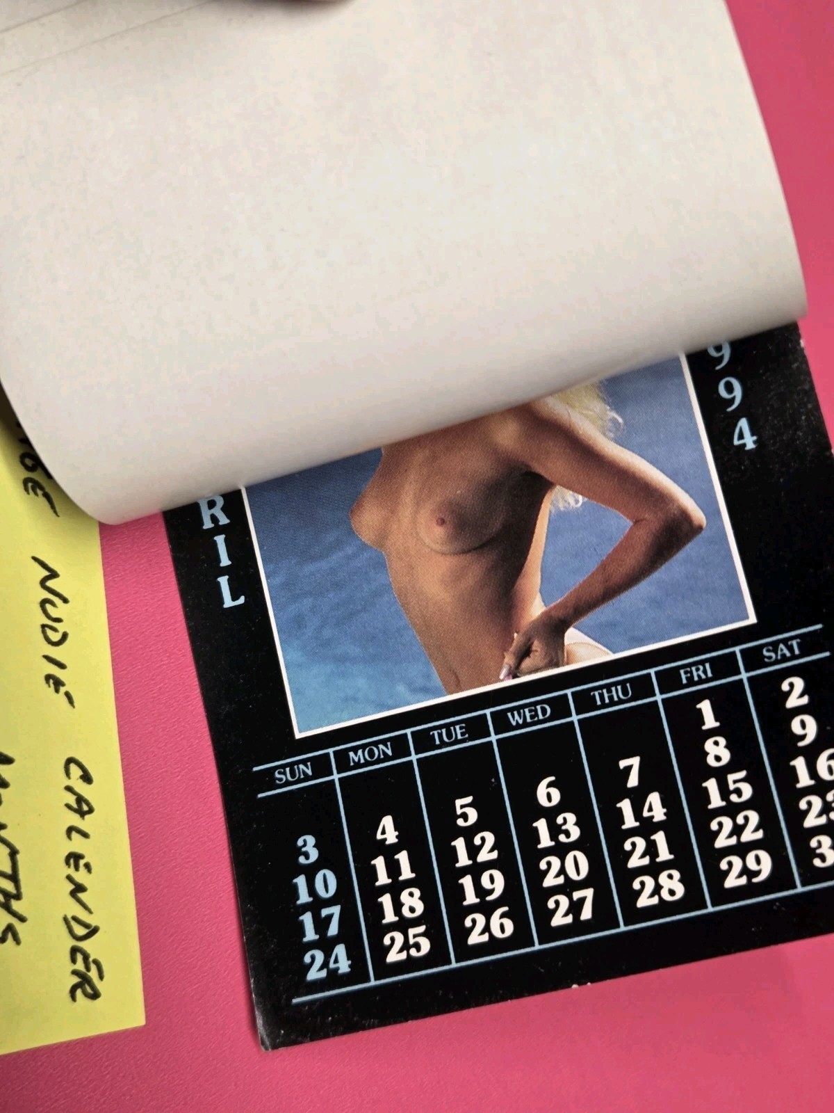 Mini TOPLESS Calendar 1994 Promo Advertising 3″ X 4″ #VNC94