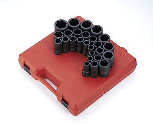 Sunex Tool 4693 26 Piece 3/4″ Drive Metric Deep Impact Socket Set