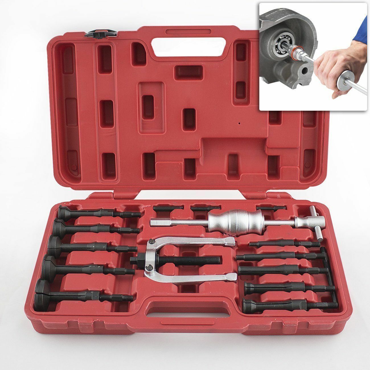 Inner Bearing Extractor Blind Hole Pilot Bearing Puller Remover Slide Hammer Set