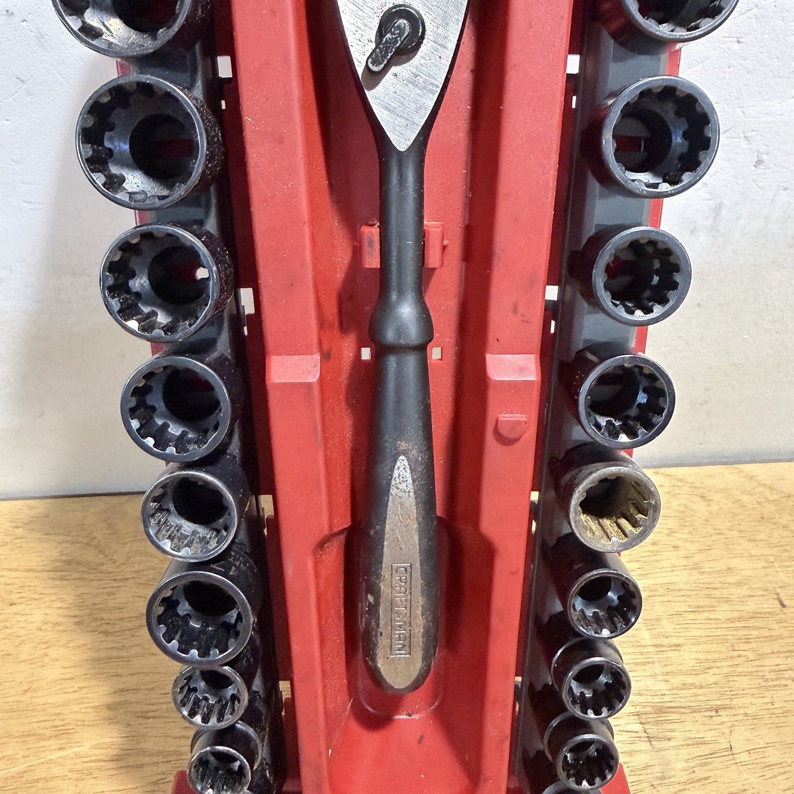 Sears Craftsman Metric SAE Max Axess Socket Set Pass Through 19pc 31415L-AC
