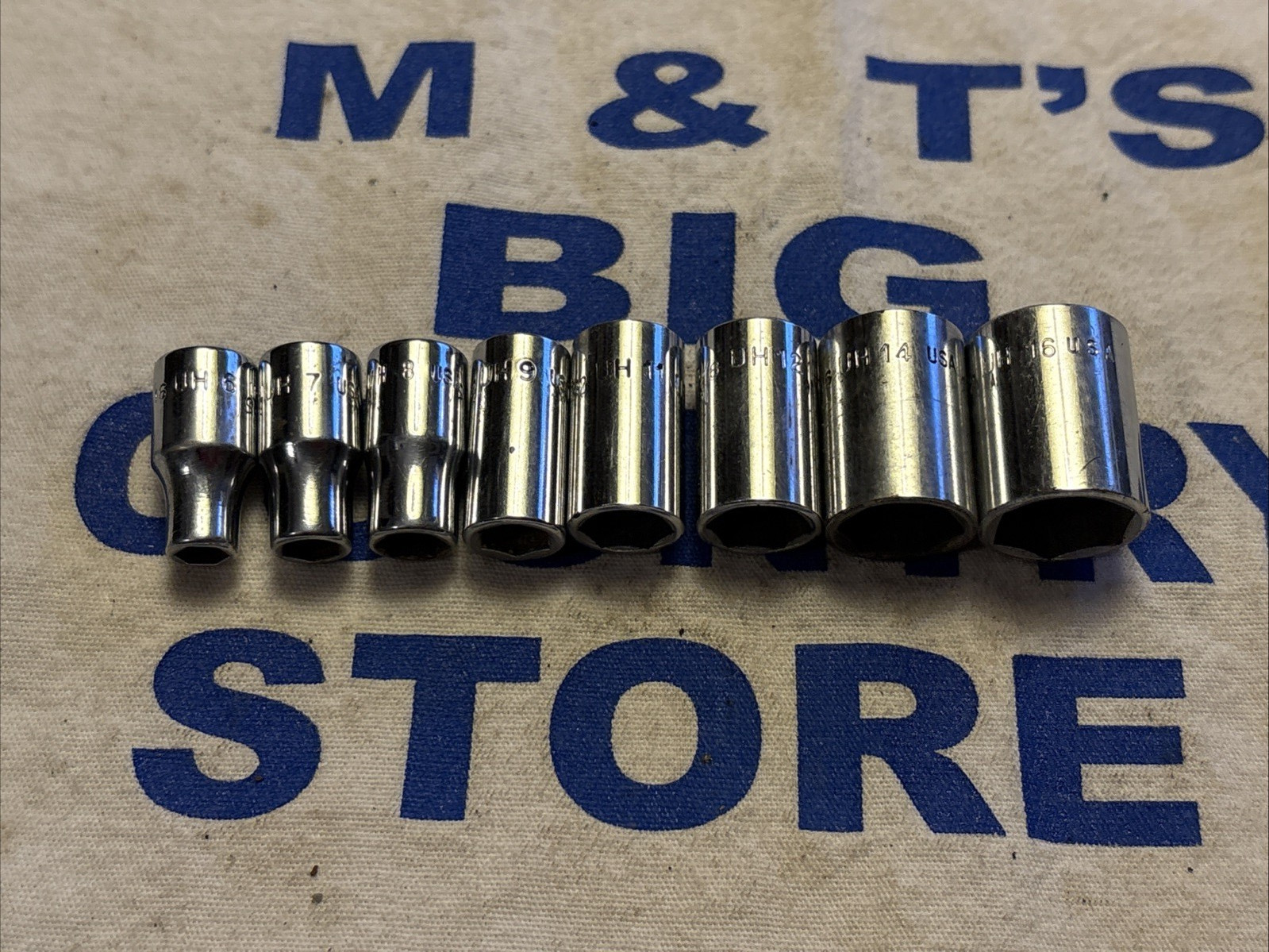 Par-X USA 1/4″ Drive 8pc SAE 6pt Socket Set 3/16″ to 1/2″ (no 5/16)