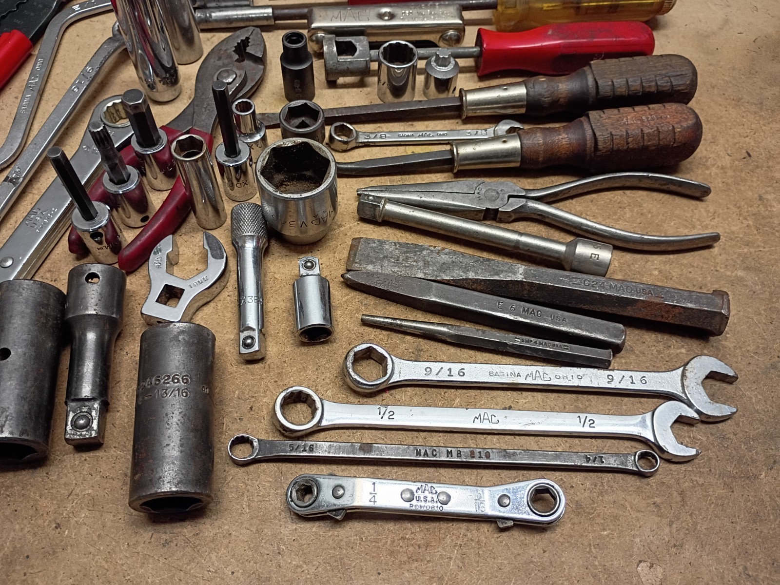 Huge Lot of 50 pc. MAC Tools – Wrenches, Sockets & Much More.