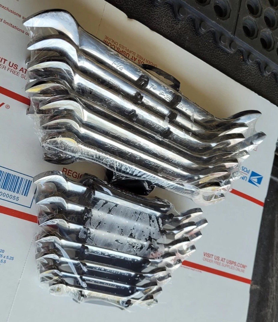 NEW CAT by Snap-on 14pc Open Angle Wrench Set 233-1635 233-1636 Caterpillar USA