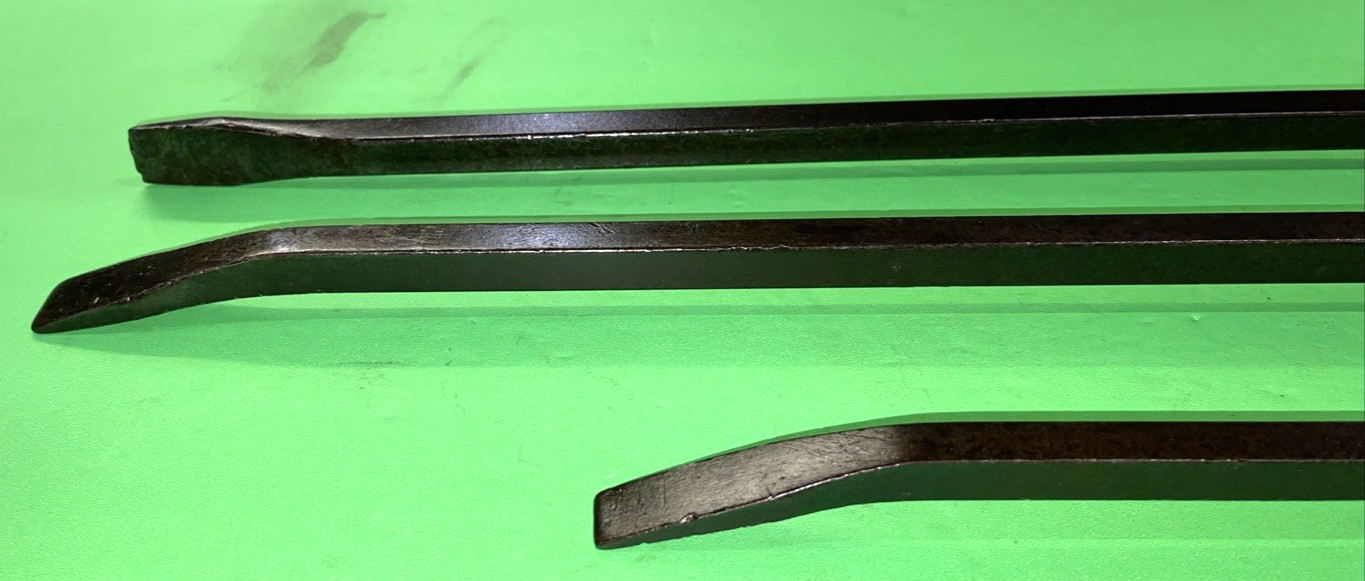 MAC TOOLS 3 PIECE PRY BARS CURVED & STRAIGHT 12 INCH, 19 INCH LENGTH