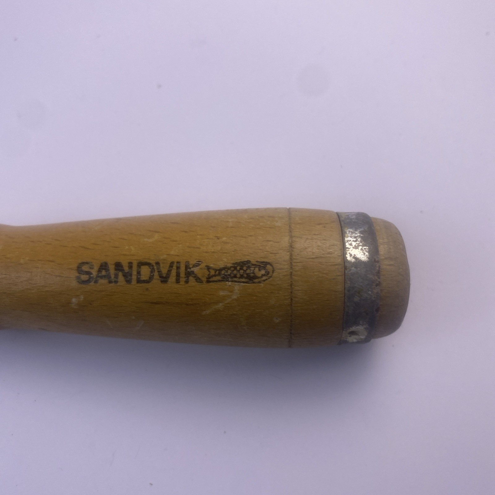 Vintage Sandvik 1/4 In Tip Woodworking Wood Chisel Beveled Swedish Steel 1/4”