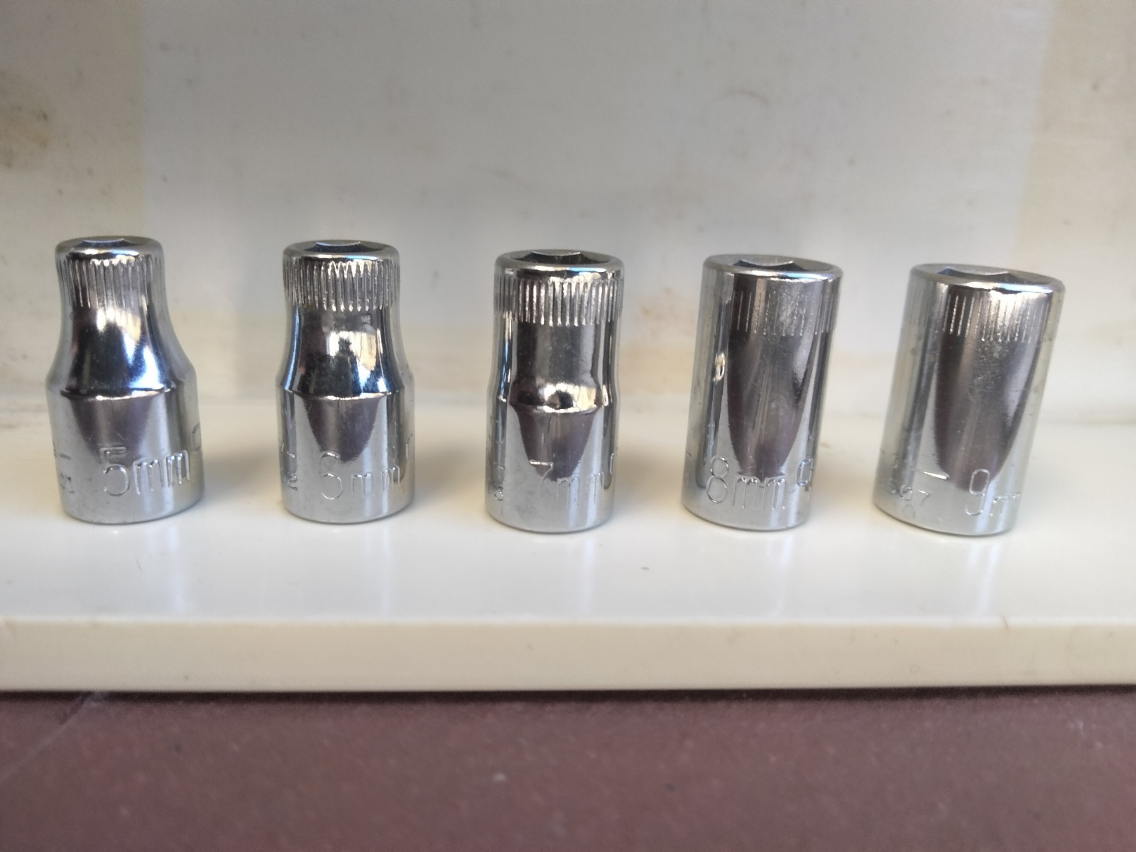 Vtg 1980’s Craftsman USA 16pc Metric 5-19mm Socket Set – 1/4″, 3/8″, 1/2″ Drives