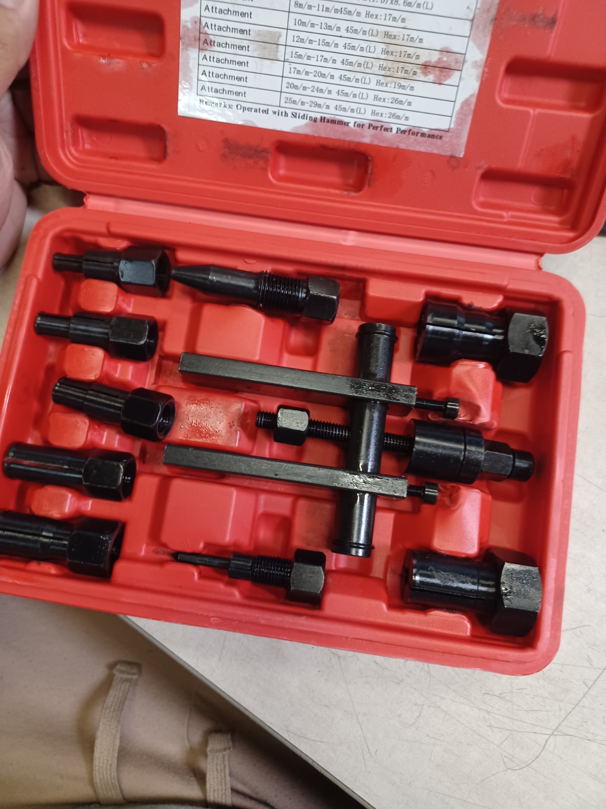 8-25mm Motorcycle Internal Bearing Puller Tool Kit Blind Hole Bearing Puller Set