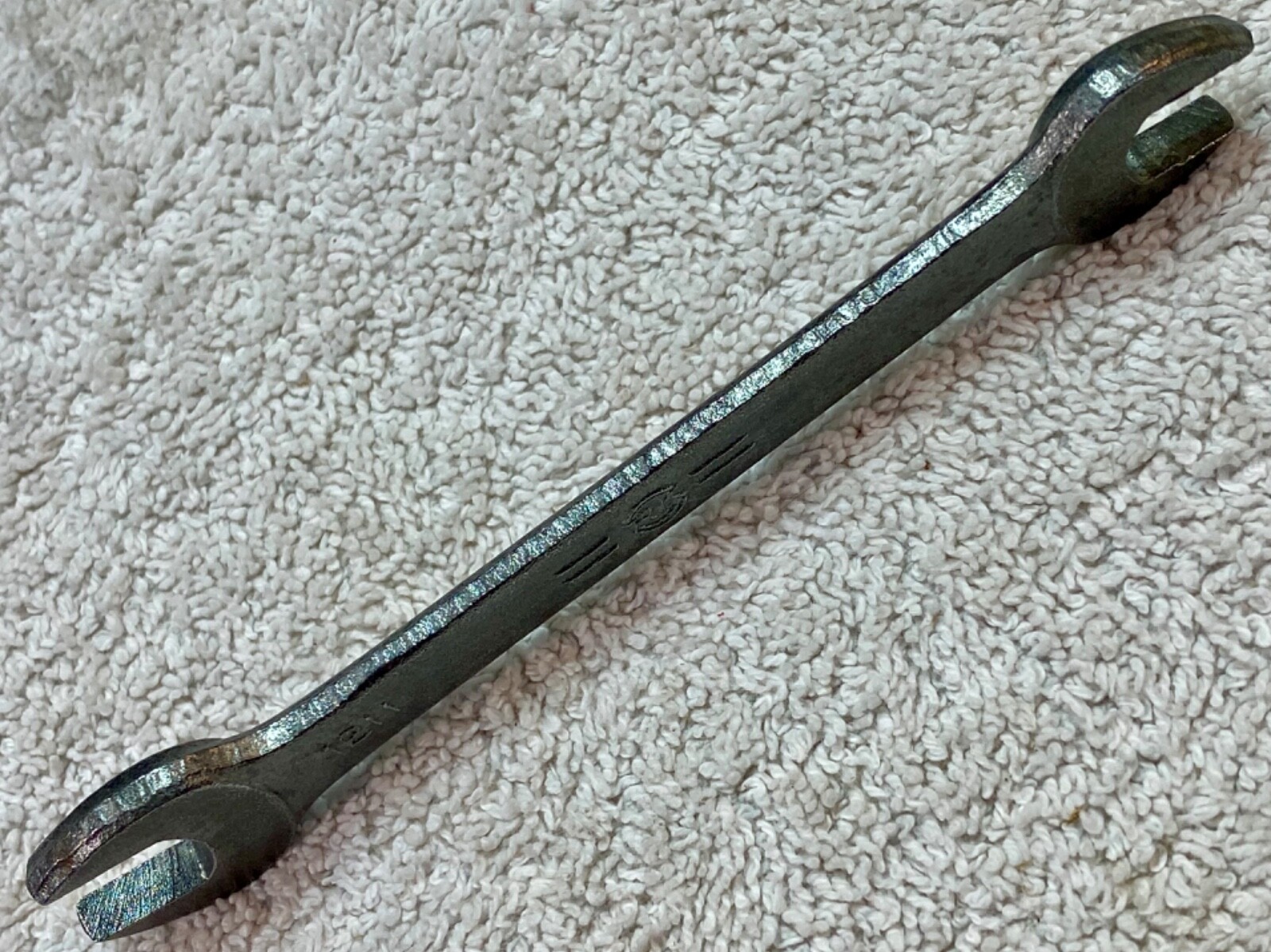 Vintage RK Honda Motors 10mm x 12mm Open-End Wrench No. 1211, Made in Japan
