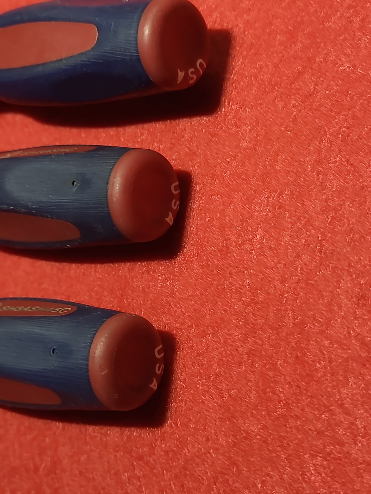Snap On 3 Pc Mini Instinct Soft Grip Pick Set,Red White And Blue,SH3ASH45C