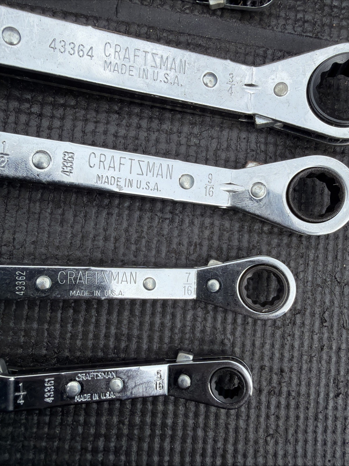Sears Craftsman USA Nos Rare Catalog Double Offset Box RATCHET Wrench Set 43069