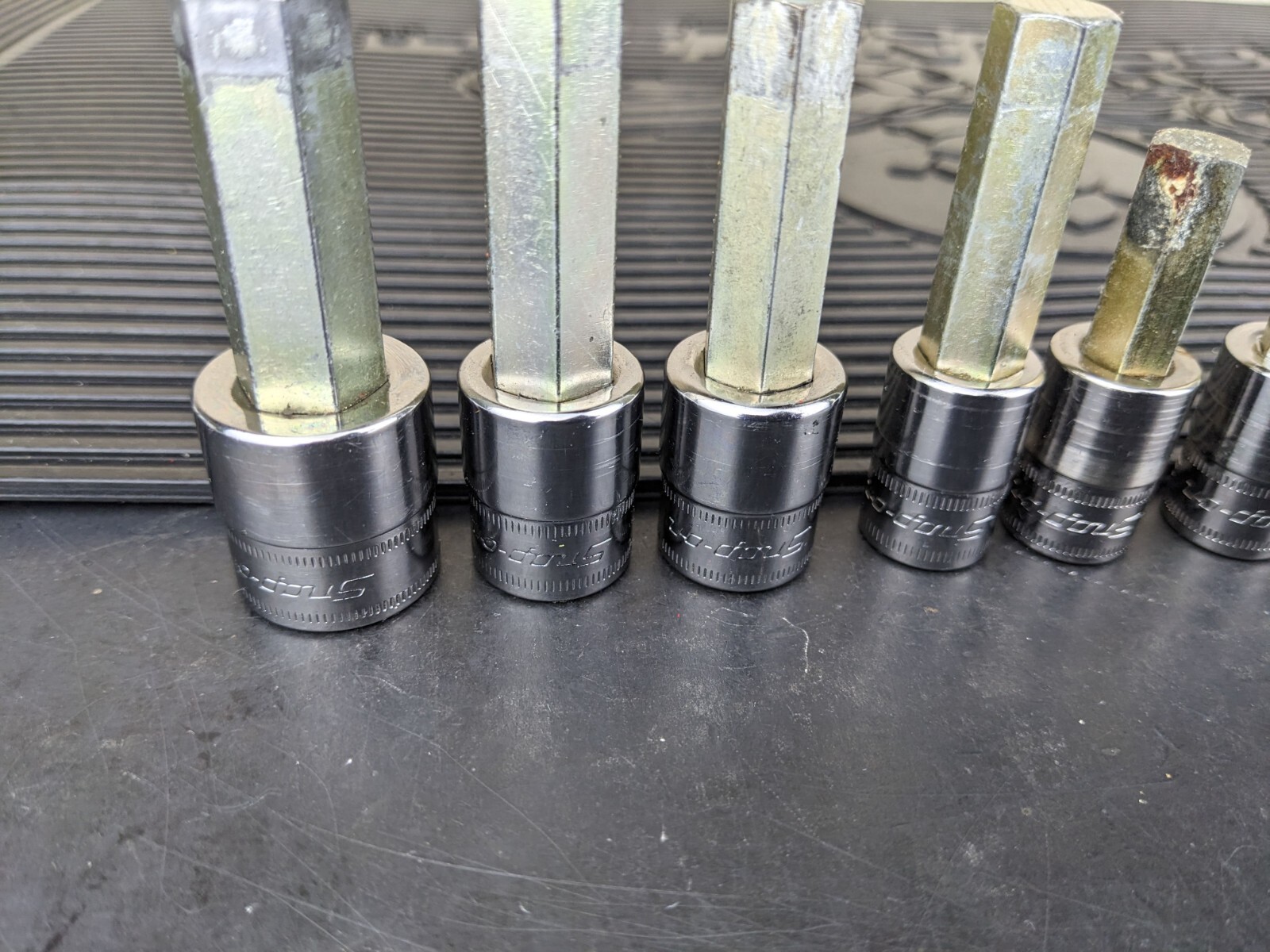#be215 Snap-On 11pc Metric Hex Allen Socket Set 3/8″ Drive 4mm to 14mm 211EFAMY