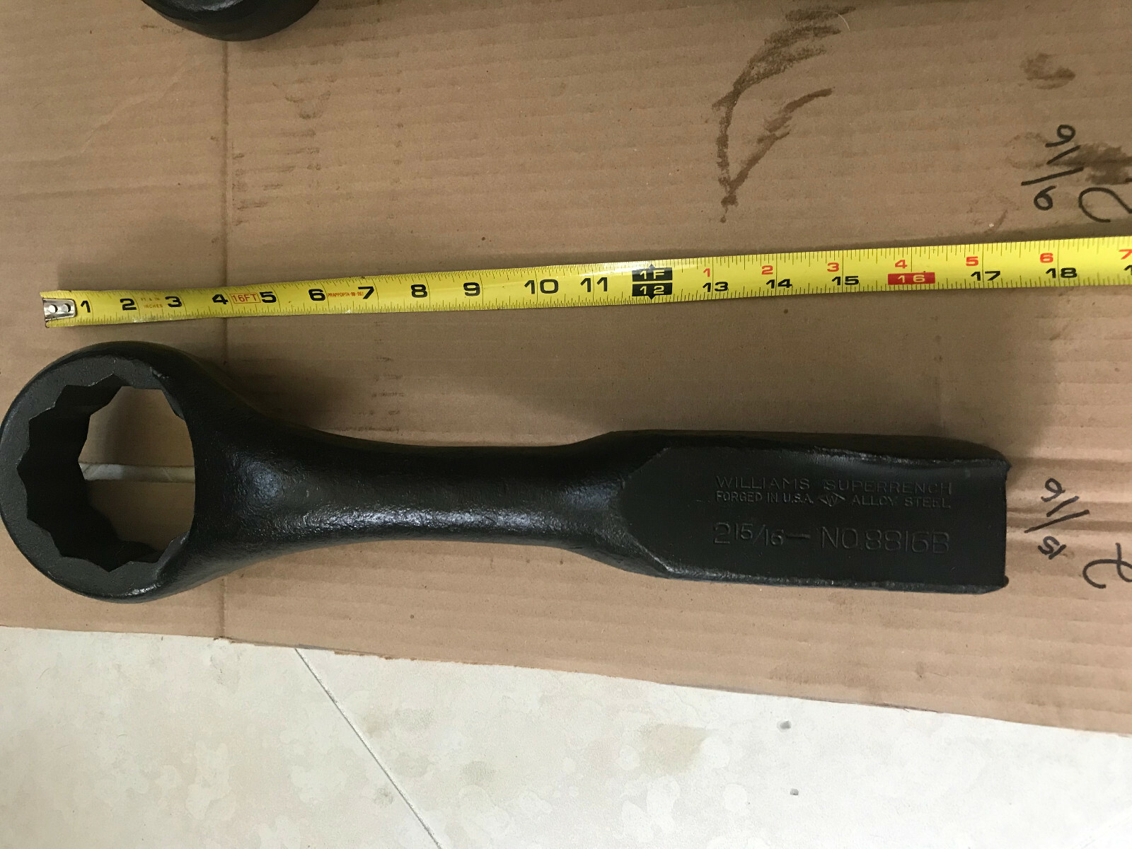 U-Pick Williams Tools USA Hammer Wrench Industrial Finish Black Slugger Striking