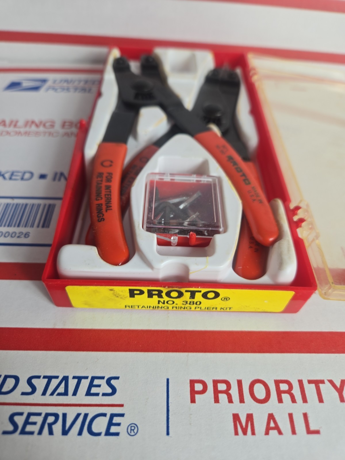 Proto Tools No.380 Retaining Ring Pliers Set Internal & External Made in USA