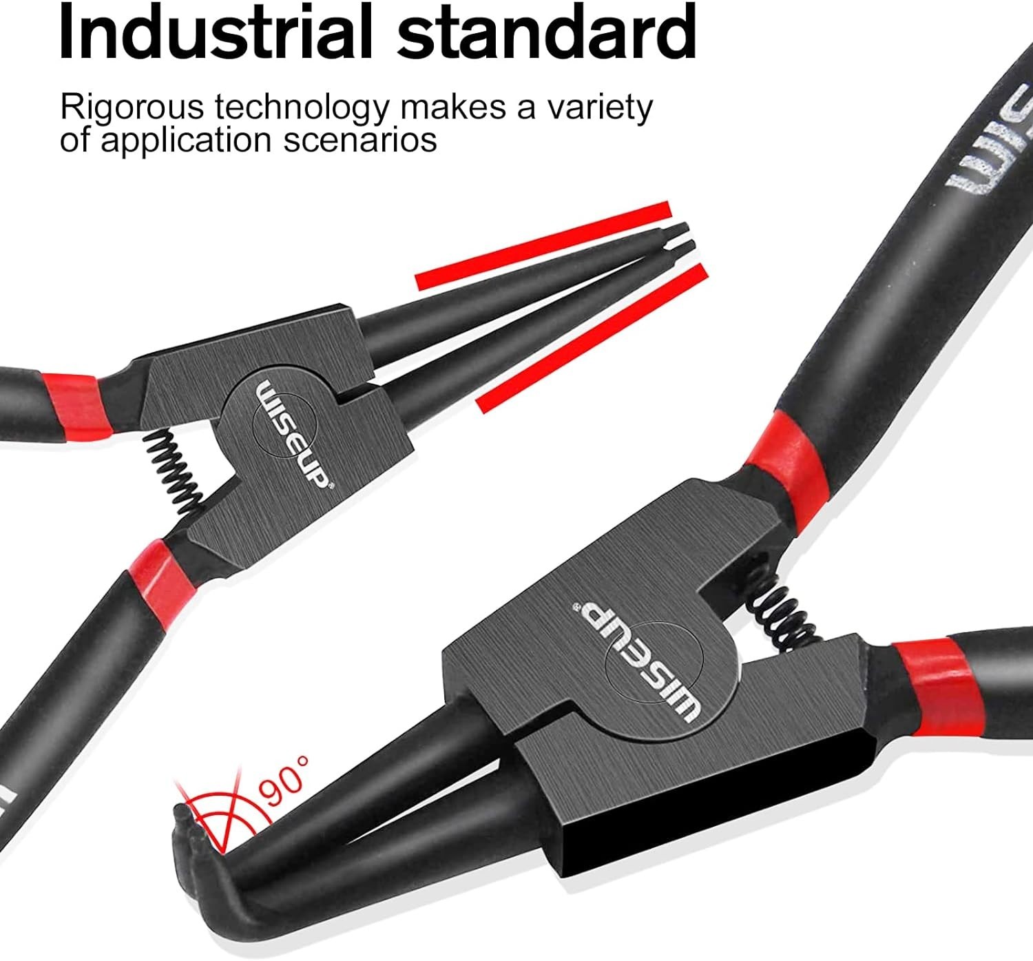 Ergonomic 13 Inch Snap Ring Pliers Set – 4PCS for Precision Handling