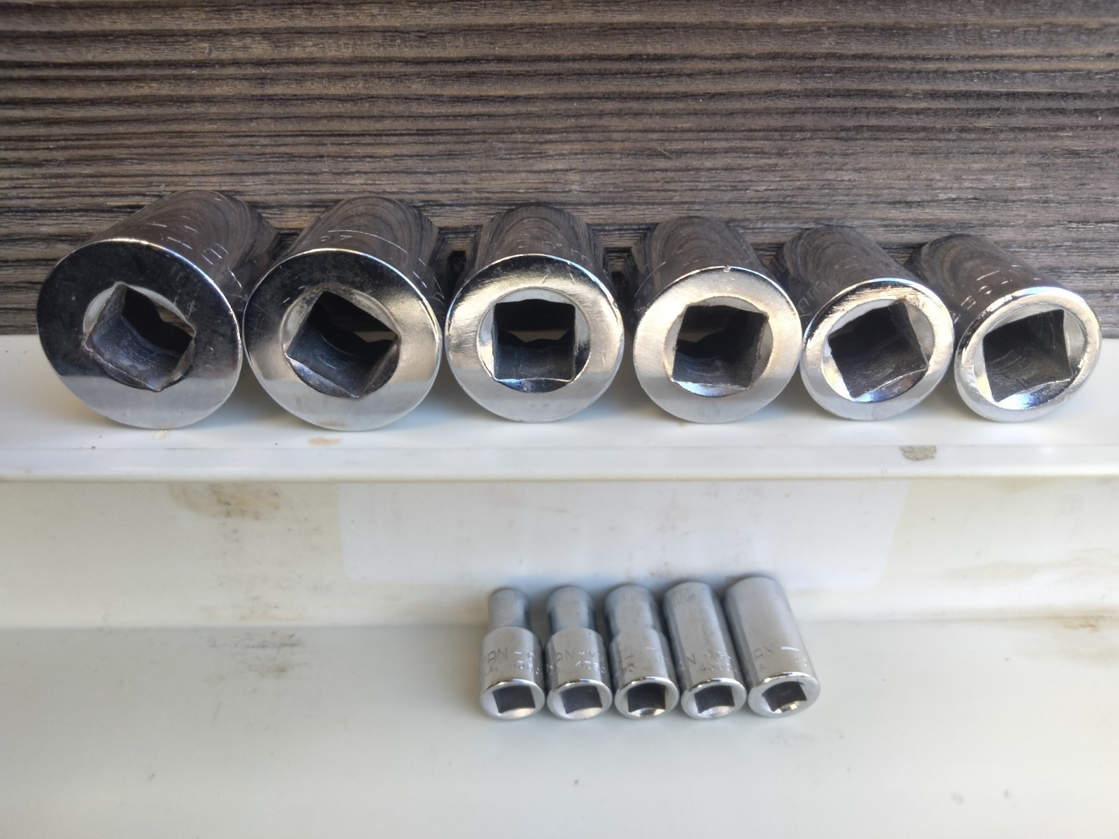 Vtg 1980’s Craftsman USA 16pc Metric 5-19mm Socket Set – 1/4″, 3/8″, 1/2″ Drives
