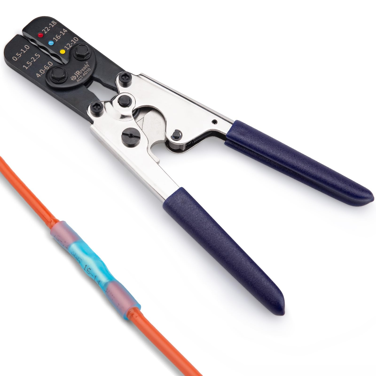 ACT-AD10 Wire Crimping Tool for Heat Shrink AWG 22-10, Black