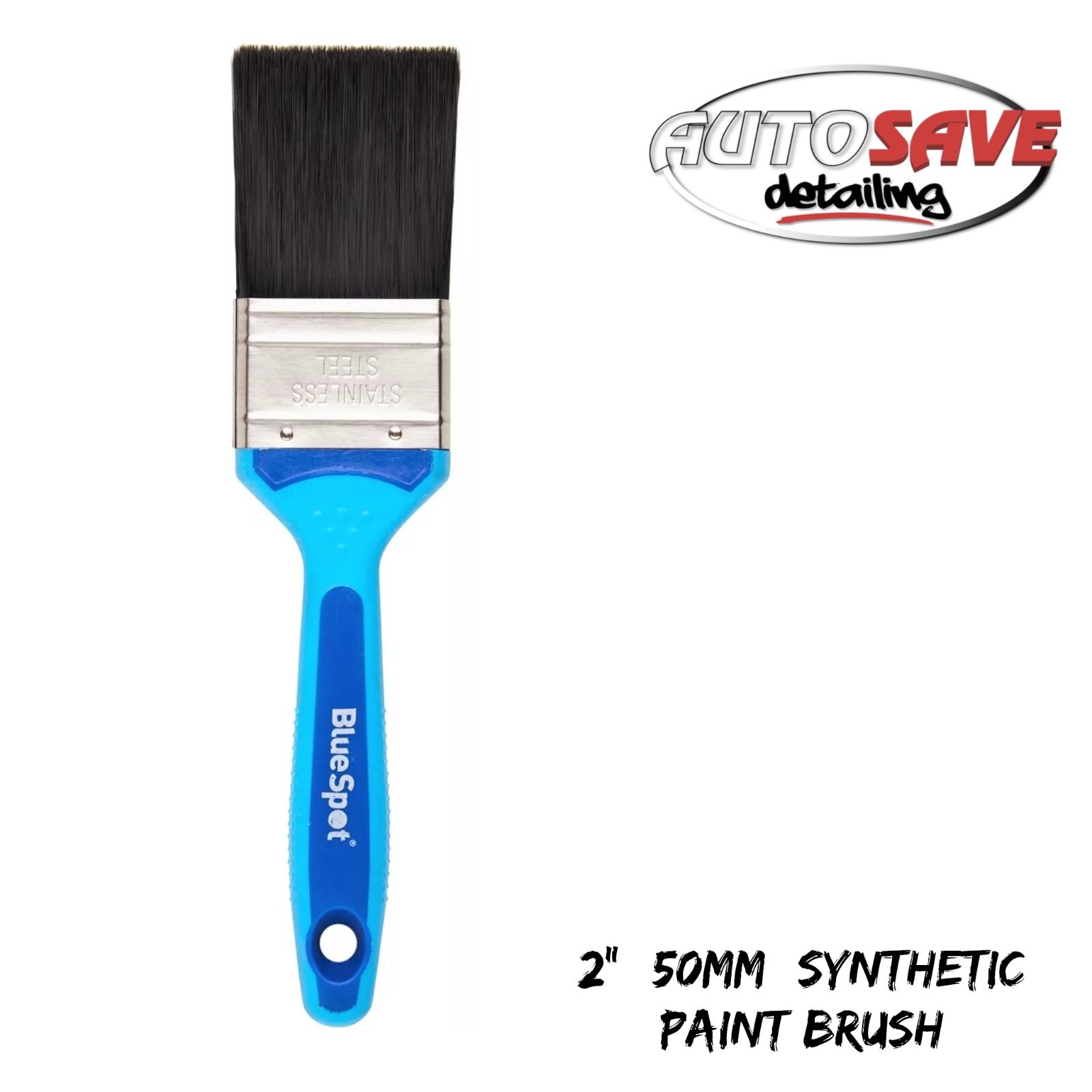 BlueSpot – 2″ (50mm) Synthetic Paint Brush with Soft Grip Handle