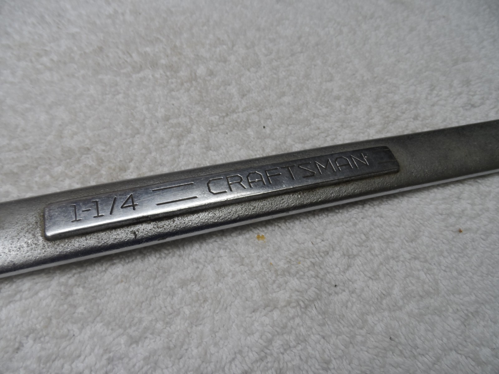 Craftsman SAE Satin Combination Wrench, 12pt USA, 1-1/4″ PN 44708 (-V- used)