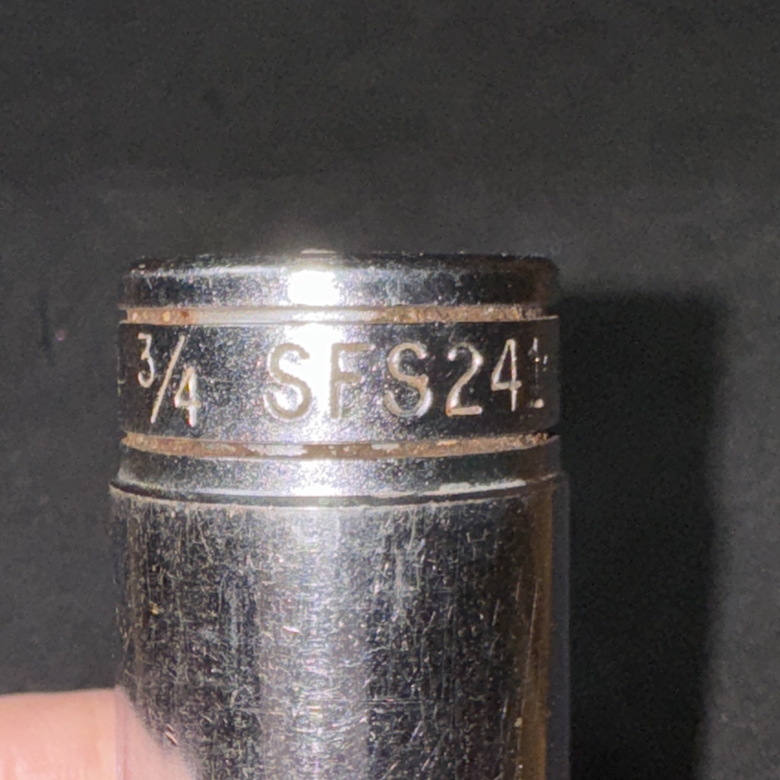 Snap On 3/8″ Drive 3/4″ 6PT SAE Deep Chrome Socket USA SFS241