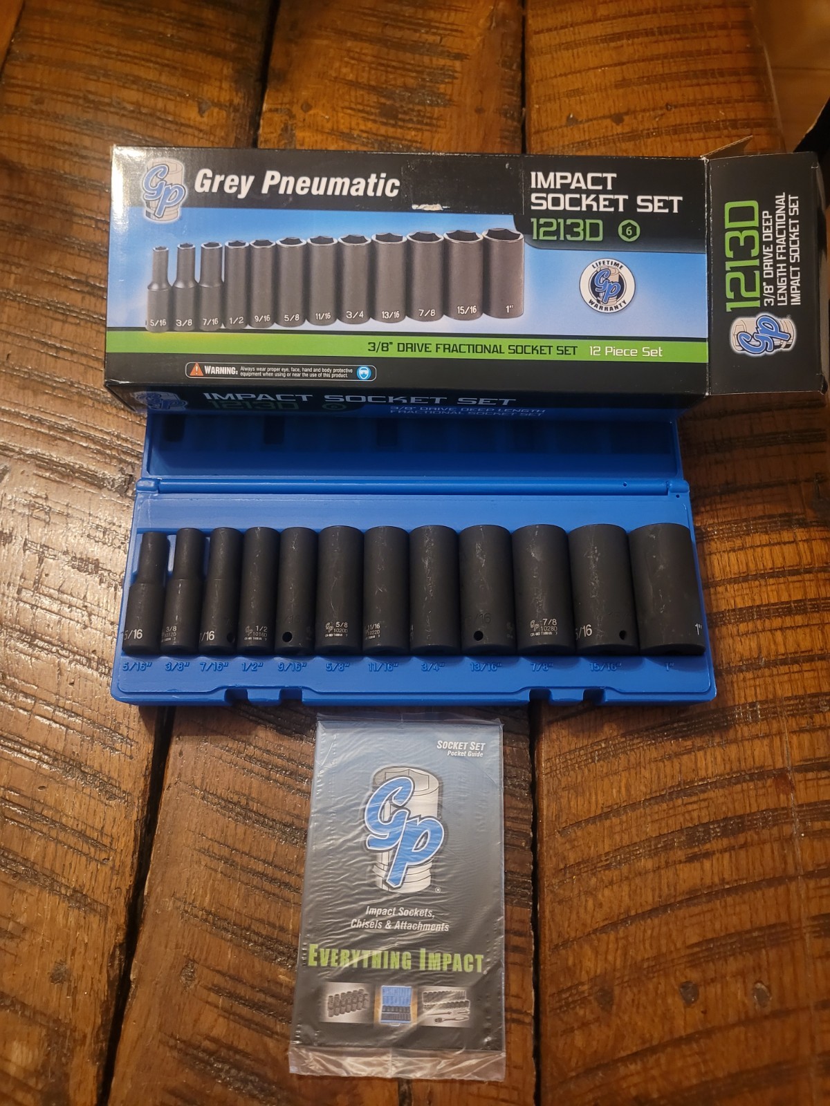 grey pneumatic 1213D Socket Set New Never Used