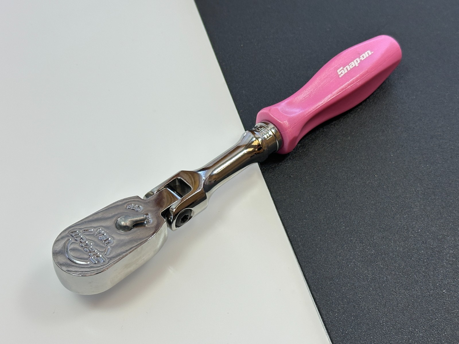 Snap-on Tools USA NEW 3/8 Drive RARE Pearl Pink HARD Grip Flex Ratchet FHFD80APP