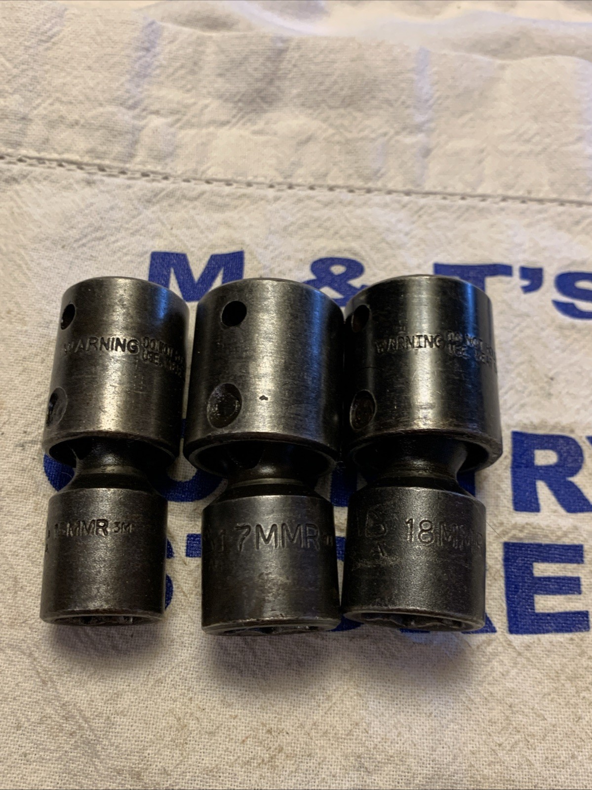 Mac Tools USA 1/2″ Drive 3pc 6pt Swivel Impact Socket Set 15mm, 17mm, 18mm VUP6