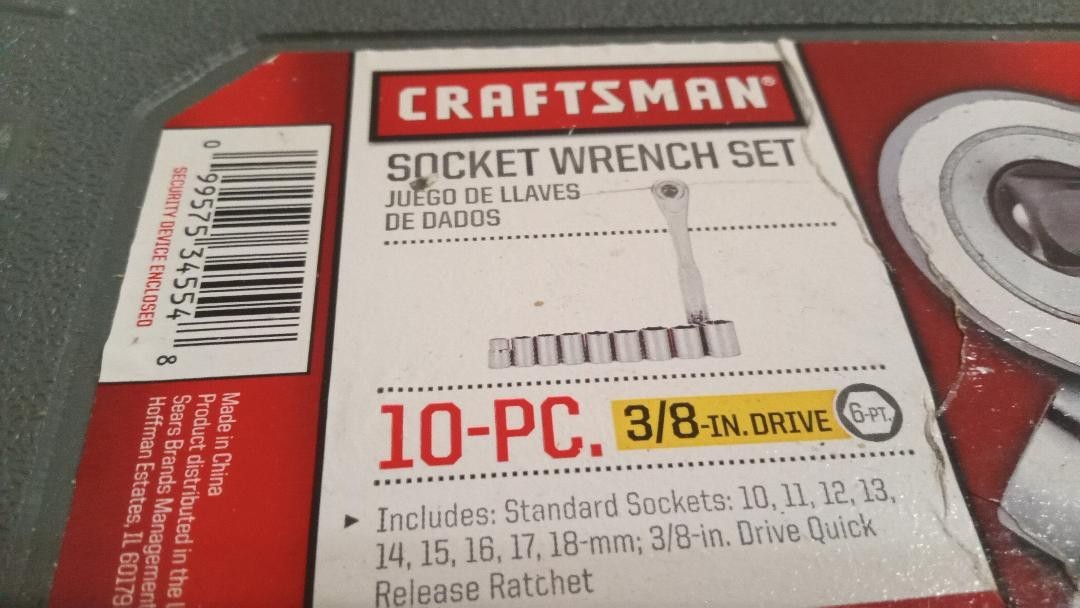 2 New Open Box Craftsman Metric 6 Pt Socket Sets 934554 1/4″ & 934861 3/8″