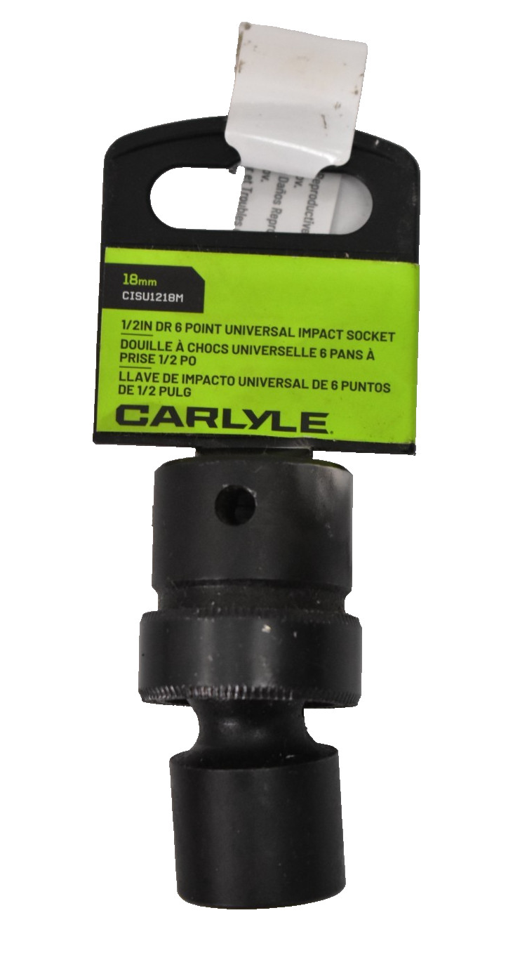 Carlyle CISU1218M 1/2″ Drive 6 Point 18mm Universal Impact Socket Tool