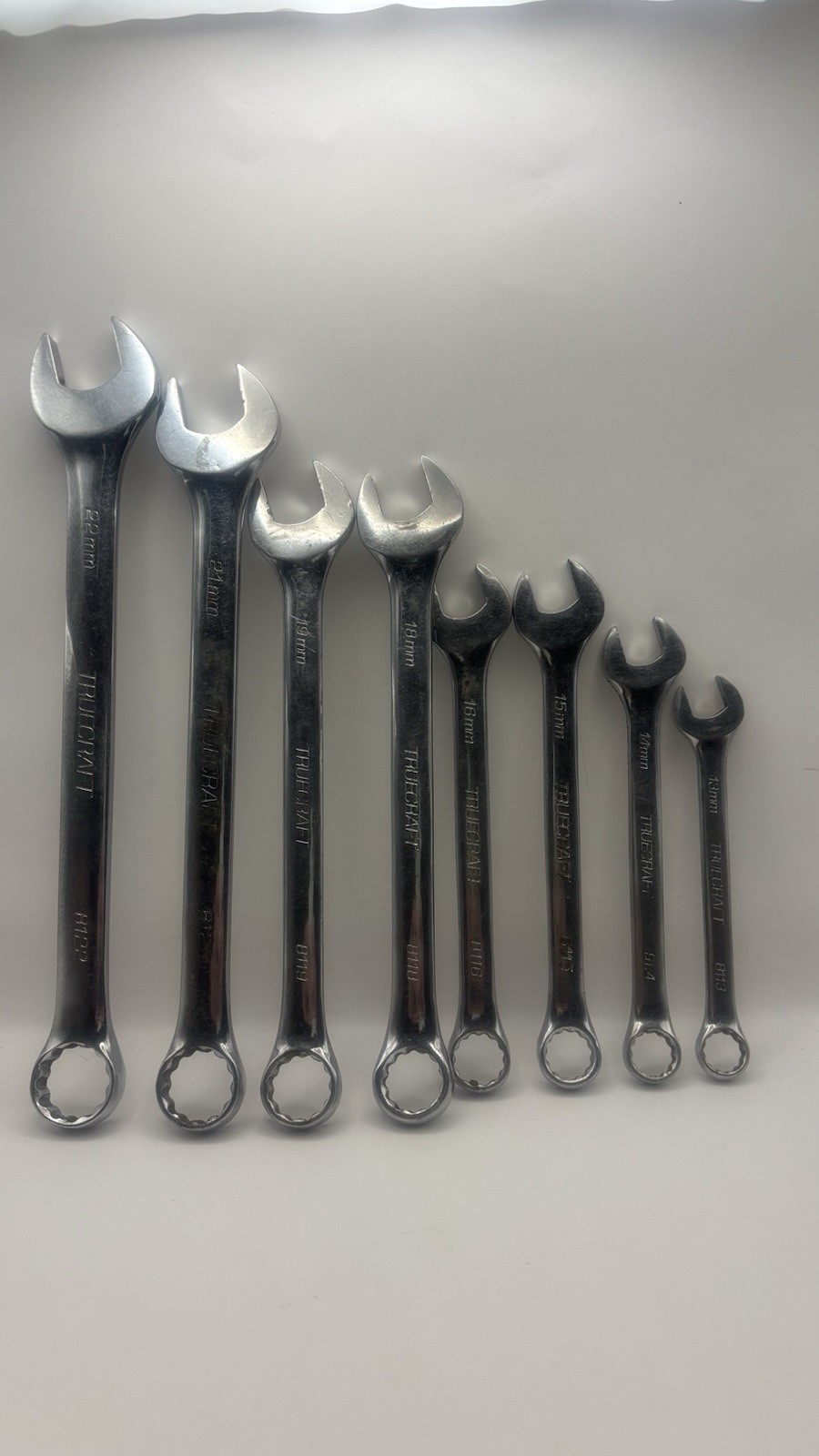 True Craft 12 Point 8 Wrench Set 22mm,21mm,19mm,18mm,16mm,15mm,14mm,13mm Japan