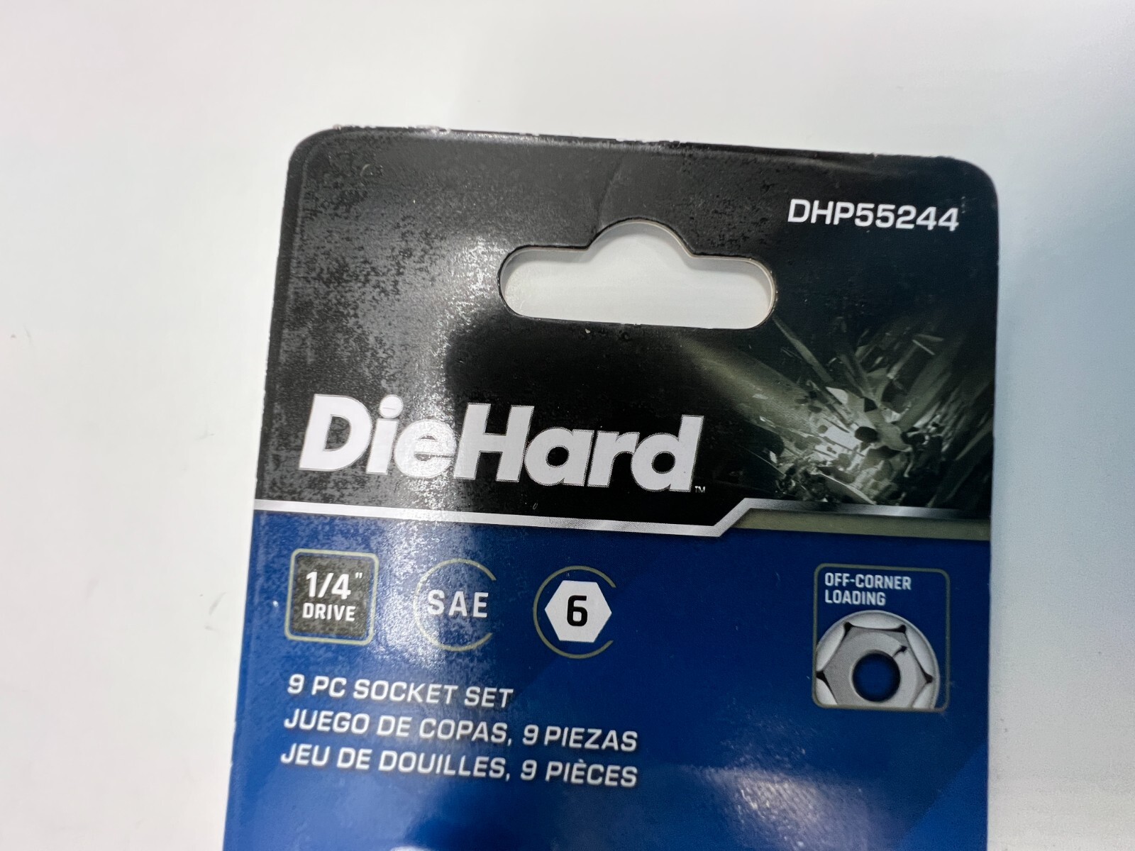 DieHard 9-Piece Socket DHP55244 SAE 1/4″ Drive 6-Point Off-Corner Loading