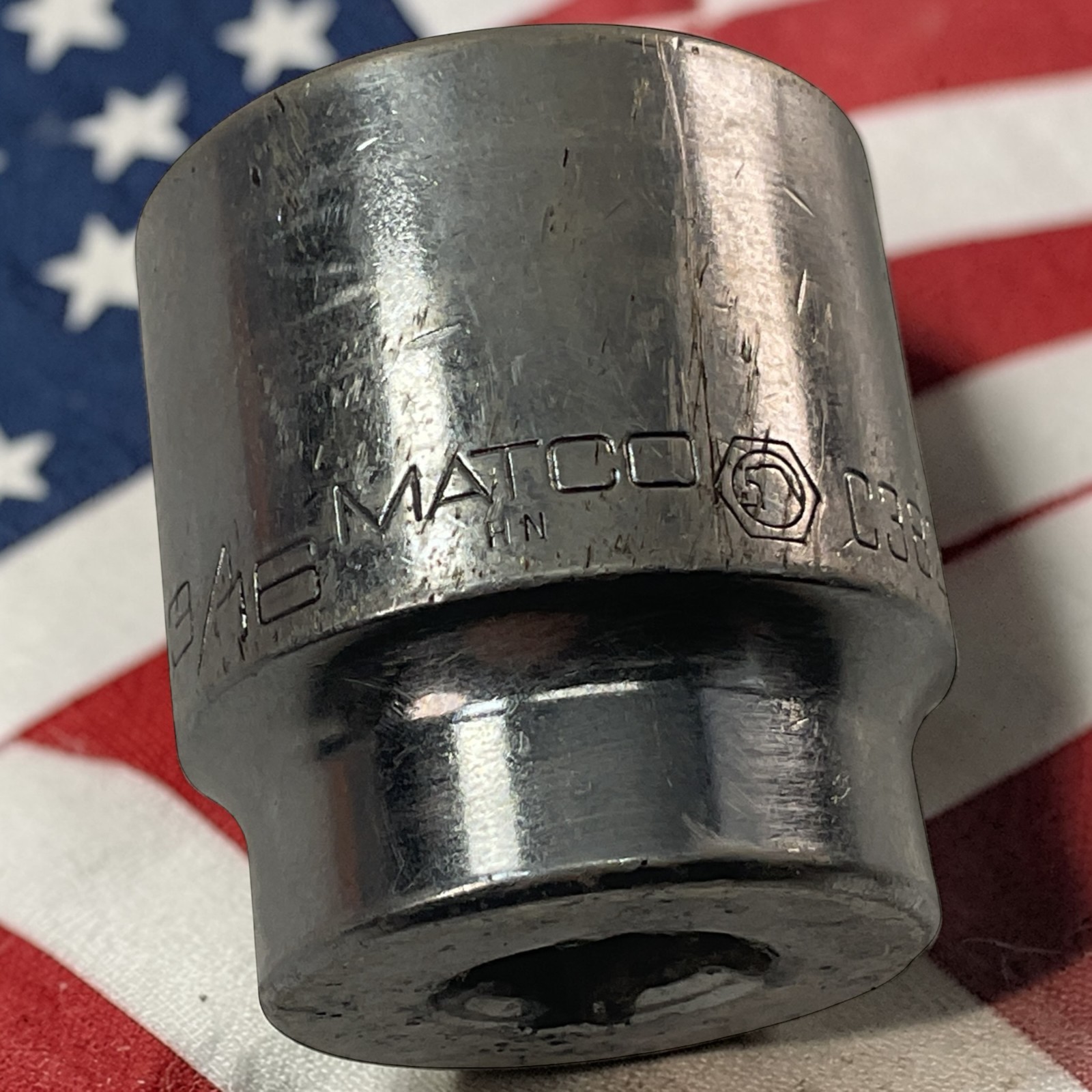 Matco Impact Socket 1-3/16″ C382 1/2″ Drive 12 Pt SAE As Pictured Mechanic Tool