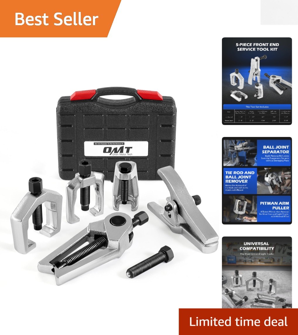 5-in-1 Pitman Arm Puller & Tie Rod End Tool Set – Versatile Vehicle Maintenance